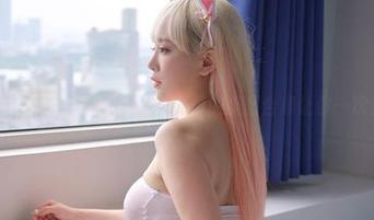 双马尾的魅力无穷，Dami(퀸다미)的美图合集让你一次看个够！