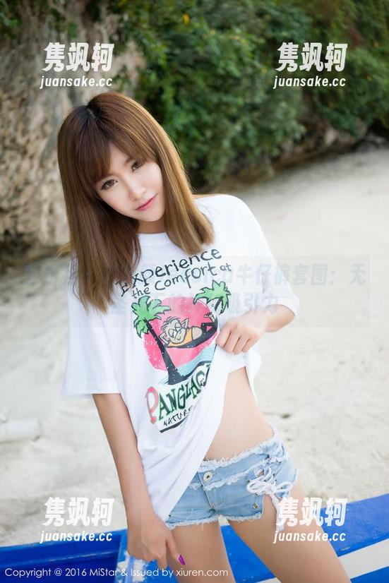 魅妍社-赵欢颜Jessica 魅妍社 - 赵欢颜Jessica牛仔裤套图:无圣光下的神秘吸引力